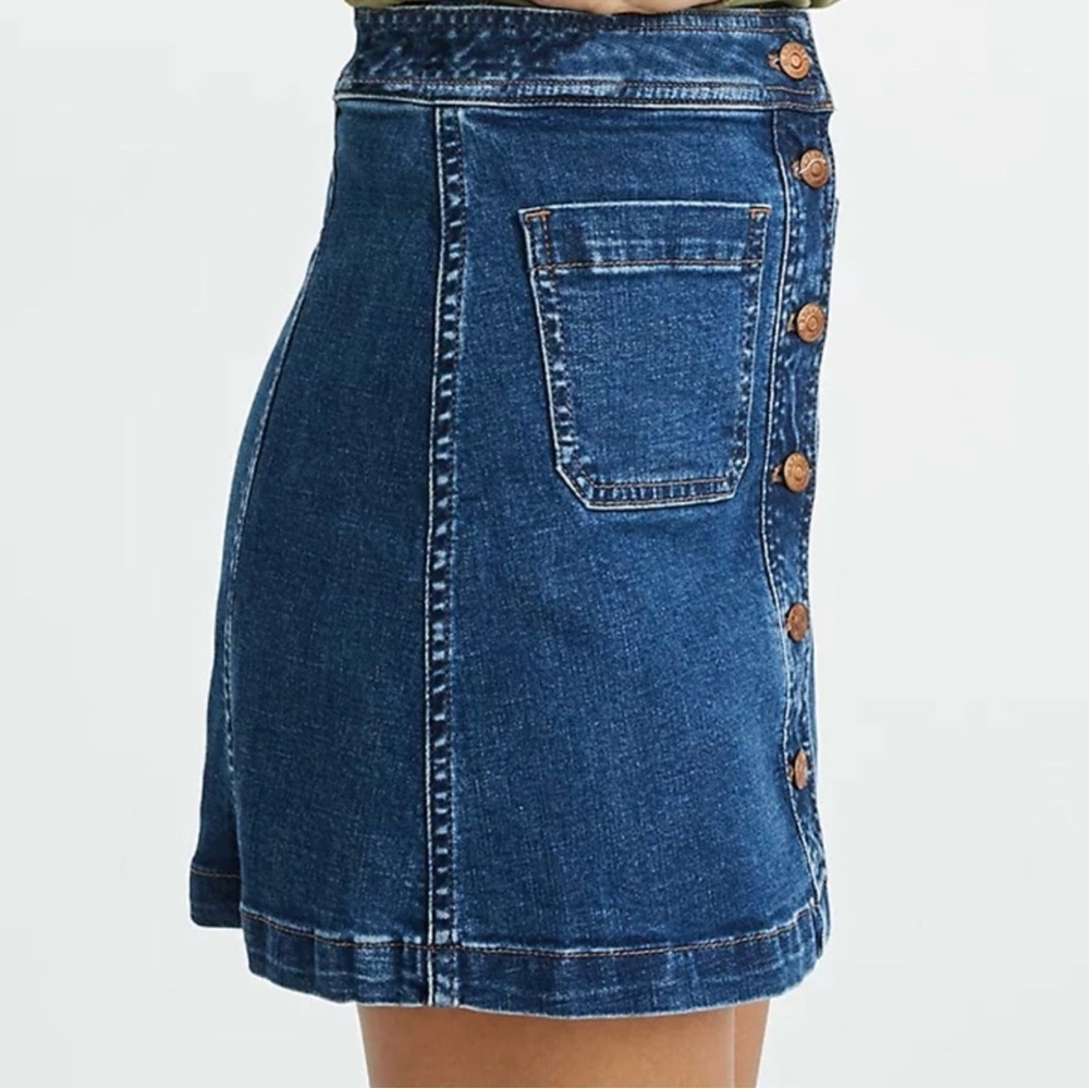 Madewell Denim A-Line Skirt - Picture 3 of 7
